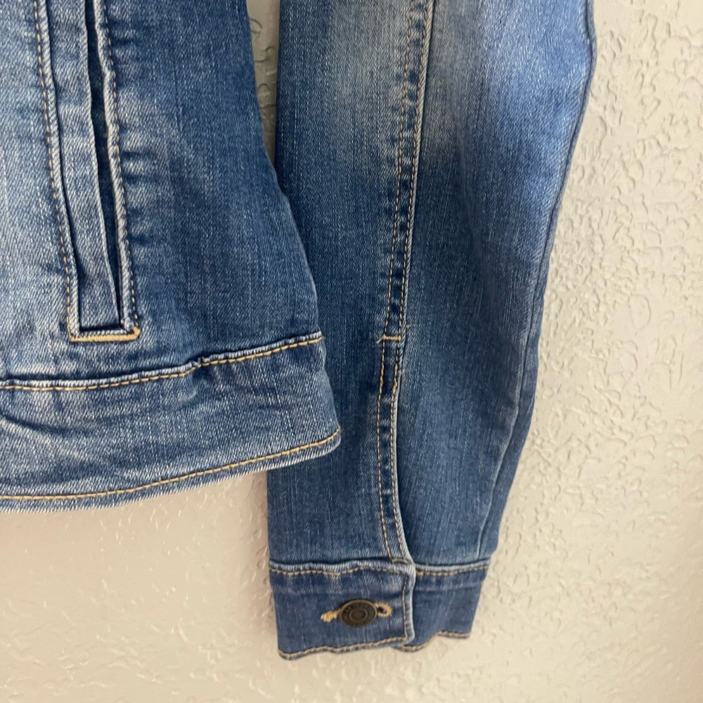 NWT Sneak Peek Y2K Women’s Denim Classic Fit Medium‎ Wash Blue Jean Jacket Small - Picture 4 of 7